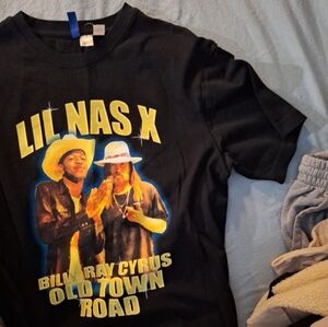 Nas X nwot tshirt black size medium